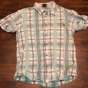 Men’s Oakley Short Sleeve Plaid Button Up